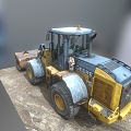 Loader bulldozer 3d model