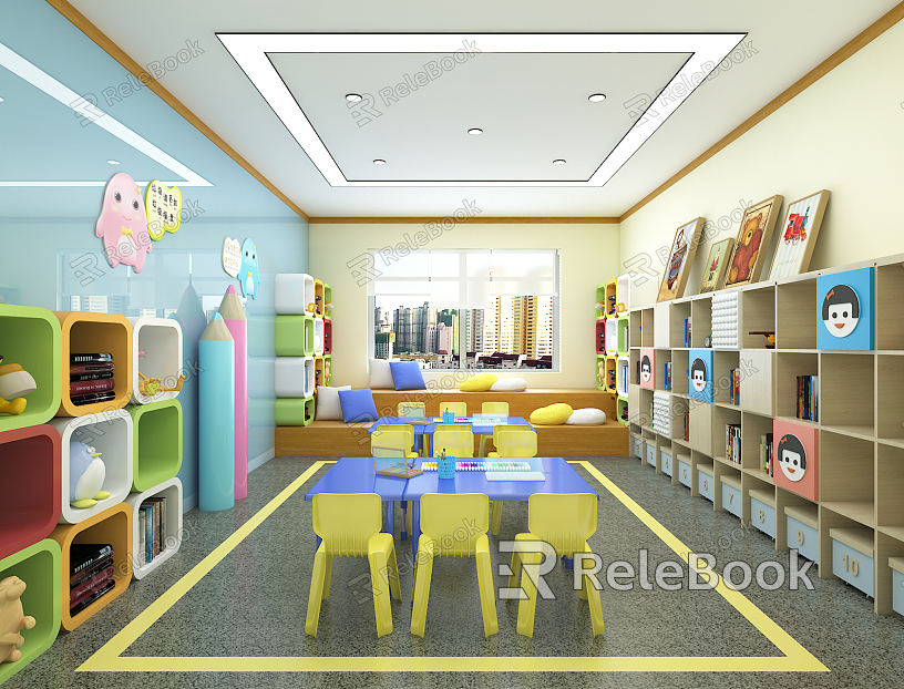 Modern Kindergarten Classroom model