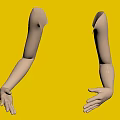 White Mannequin Arms for Display in Retail or Fashion Settings