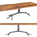 Modern Dining Table Log Dining Table 3d model