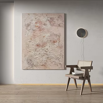 Silent Texture Abstract Decorative Painting 3d model