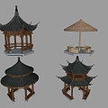 Pavilion landscape pavilion antique pavilion outdoor pavilion water pavilion hexagon pavilion maniac pavilion ancient building pavilion 3d model