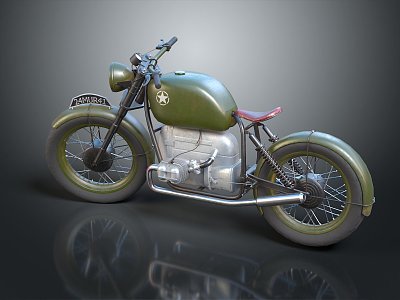 Motorcycle Two-wheeled Motorcycle Cross-country Motorcycle Road Race Motorcycle Motor Vehicle Transport 3d model