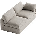 Modern double sofa 3d model