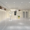 YUFEIER Modern Clothing Store With Glass Windows Mannequins And Exterior Bench
