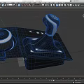 Modern gear shifter automatic transmission shifter lever low face number low model simple model game film and television level super realistic 3d model