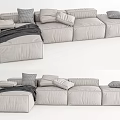 Modern Multiplayer Sofa Bonaldo Multiplayer Sofa Corner Sofa 3d model