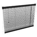 Black Horizontal Window Blinds With Adjustable Slats And Pull Cord For Home Use 3d model
