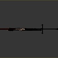 Browning machine gun Browning Gatling White Browning machine gun machine gun bullet military 3d model