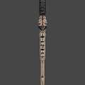 weapon bone knife 3d model