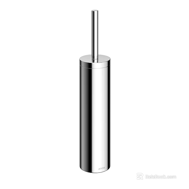 Bathroom Small Accessories Stainless Steel Toilet Brush with Holder and Modern Design 3d model 