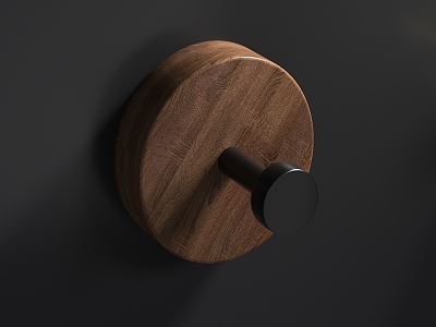 Modern Hook Coat Hook 3d model