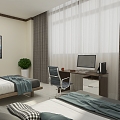 Modern Company Dormitory Two-Person Dormitory 3d model