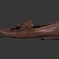 Stylish Brown Leather Loafers With Tassel Detail For Men's Casual Formal Wear