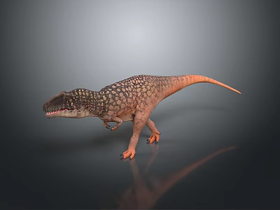Dinosaur 3D Model Character With Realistic Textured Skin And Standing Pose Render 3d model