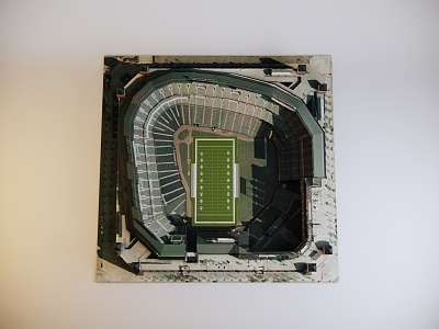 Modern Stadium Building Rugby Stadium 3d model