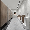 Public toilet Modern toilet 3d model