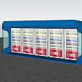 24 Hour Smart Convenience Store With Automatic Vending Shelves And Customer
