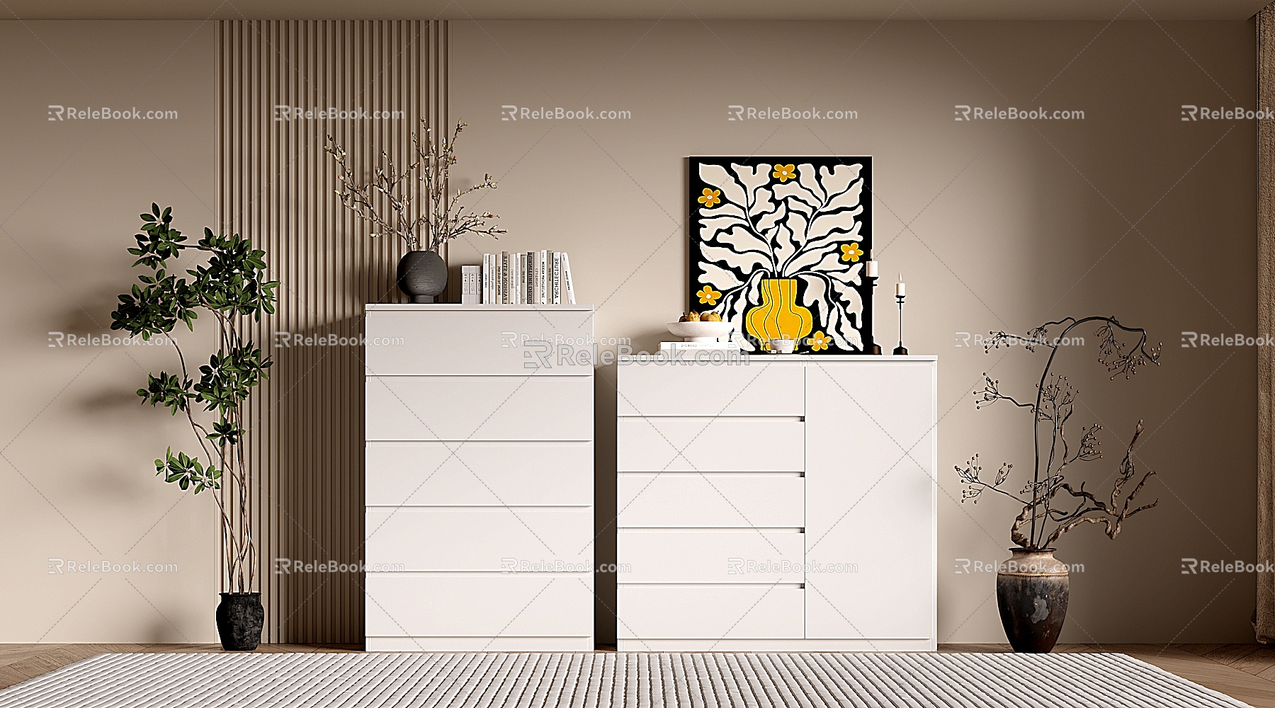 Minimale Style Cabinet Whole Cabinet Sideboard Cabinet Balcony Cabinet Locker Entrance Cabinet 3d model