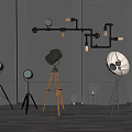 Modern Industrial Lighting Combinations With Floor Lamps Tripod Stands Pendant Lights And Metal Frames