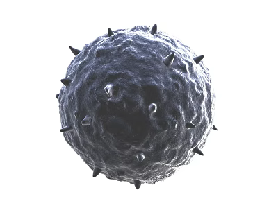 Medical Device For Virus Structure 3D Visualization And Research Analysis 3d model