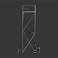 Tall Multi Level Metal Scaffolding Structure With Support Platform Frames