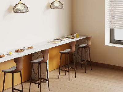 Bar Chandelier Combination 3d model