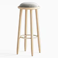 Modern Bar Stool Bar Chair Combination 3d model