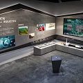 Kunming Metal Industry Exhibition Hall With Display Cases Screens And Information Panels