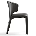 Oval Walnut Wood Dining Table Set With Modern Black Chairs And Sturdy Legs