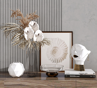 Modern Ornaments Combination Vase Ornaments 3d model