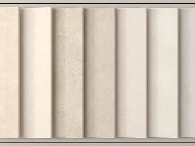 Light Colored Rectangular Components Arranged With Multiple Color Gradient From Beige To Light Gray 3d model