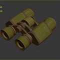 Yellow Military Style Binoculars High Quality Optical Equipment For Outdoor Use
