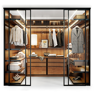 Modern Molteni & C Wardrobe 3d model