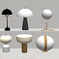 Modern table lamp 3d model