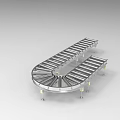 Industrial assembly line automatic production line 1147 3d model