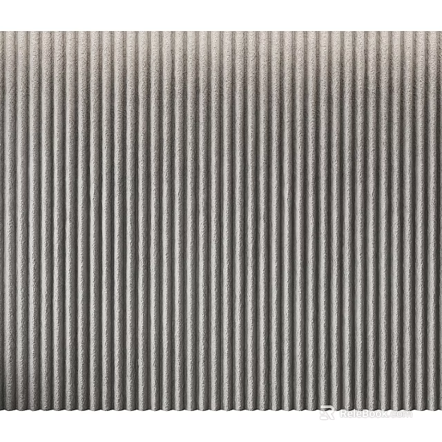 Silver Ribbed Metal Texture Background for Modern Creative Design Projects 3d model