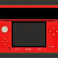 Red Nintendo DS Handheld Game Console With Dual Screens And Control Buttons
