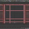Wooden Construction Component With Elevated Platform And Staircase Structure