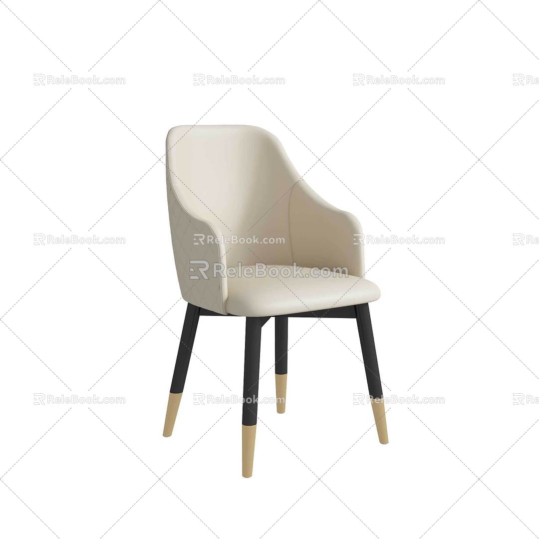 Minismal Restaurant Dining Chair 3d model