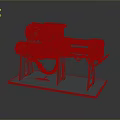 3D Model Of Industrial Mechanical Device With Motor Cylindrical Tube And Base Stand