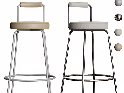 Modern Bar Chair 3d model