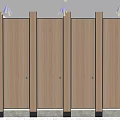 Modern Door Public Toilet Partition Toilet Partition 3d model