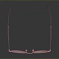 Stylish Pink Round Frame Glasses With Transparent Lenses And Glossy Surface Design