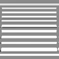 Elegant Interior Decorative Gypsum Molding With Horizontal Strip Design And Side Ornaments