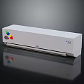White Wall Mounted Air Conditioner Fan with Colorful Logo Digital Display 24 and Modern Design