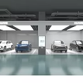 Huawei Virtual Car Exhibition Showroom With Four Vehicles On