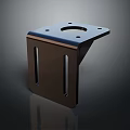 Iron Art Bracket With Sleek Design And Metallic Finish