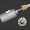 Transparent Dropper Bottles With Golden Caps For Skincare Products