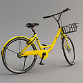 Modern bike sharing bike 3d model